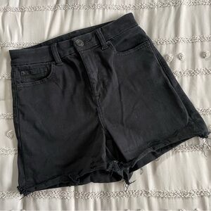 American Eagle Next Level Stretch Black Denim Shorts